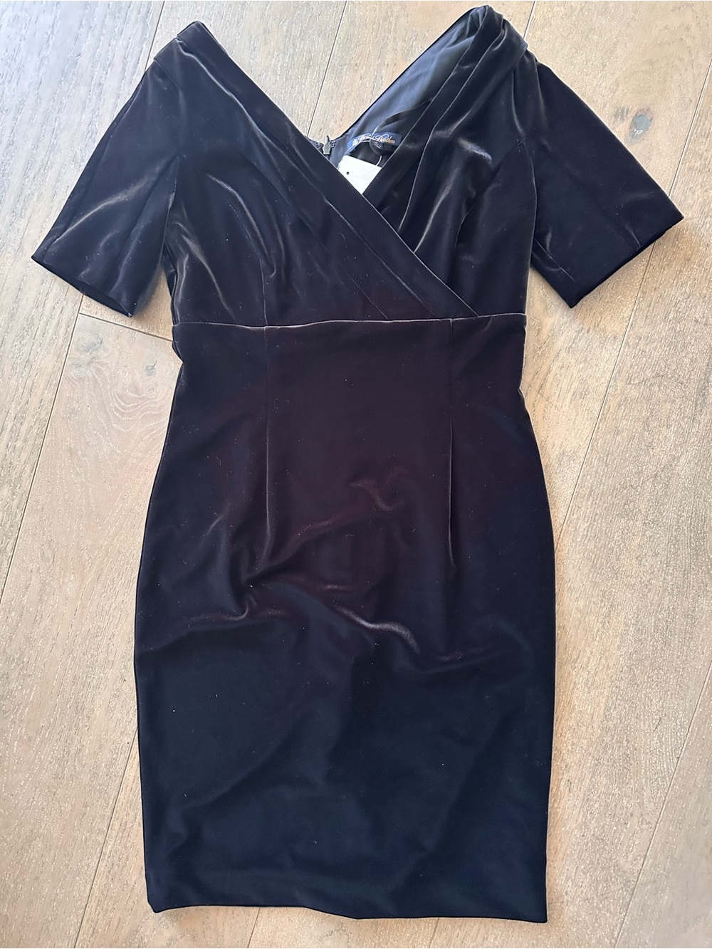 Brooks Brothers Velvet Sheath Dress NWT Black Cocktail Holiday